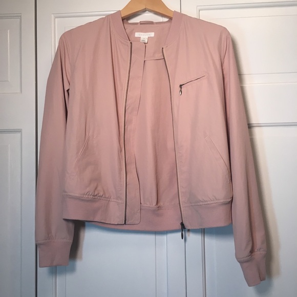 Caslon Jackets & Blazers - Nordstrom Caslon Dusty Pink Bomber Jacket